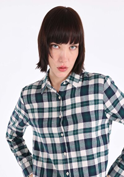 Afficher les détails de Chemise À Manches Longues Vert    Femme