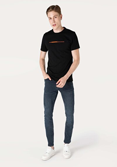 Image de T-shirt À Manches Courtes Noir Regular Fit Homme