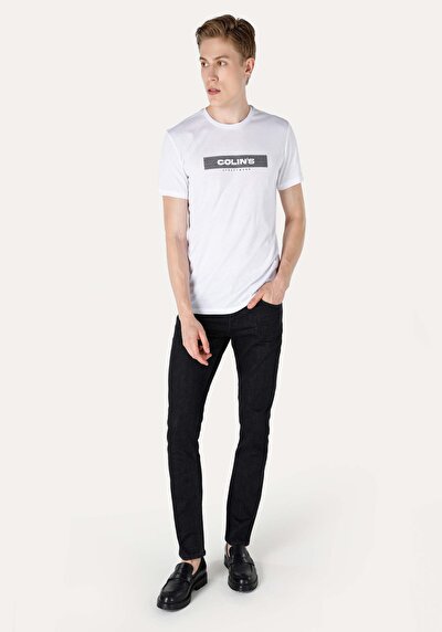 Image de T-shirt À Manches Courtes Blanc Regular Fit Homme