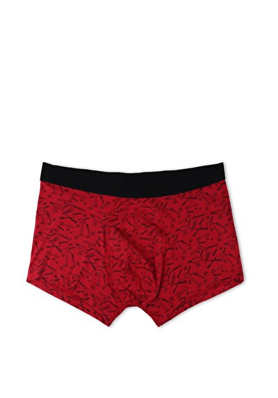 Image de Sous-vêtements Rouge Modern Fit Imprimé Homme