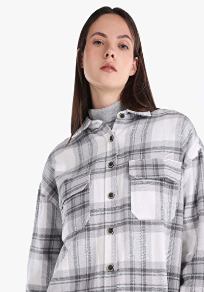 Image de Chemise À Manches Longues Gris Femme