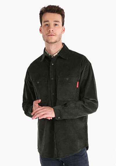 Afficher les détails de Chemise À Manches Longues Vert    Homme