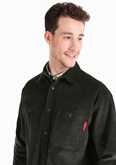 Afficher les détails de Chemise À Manches Longues Vert    Homme