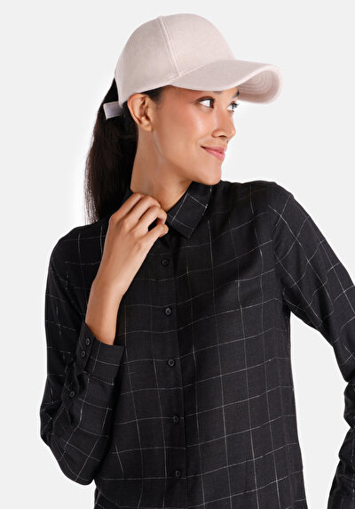 Afficher les détails de Chemise À Manches Longues Noir Slim Fit   Femme