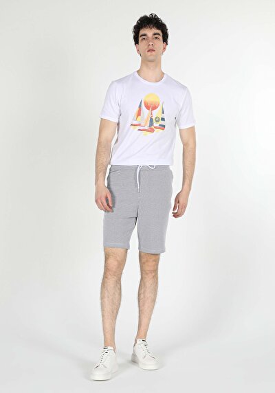 Image de Short Gris Regular Fit Homme