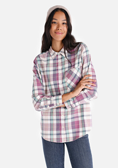 Image de Chemise À Manches Longues Multicolou Regular Fit Femme