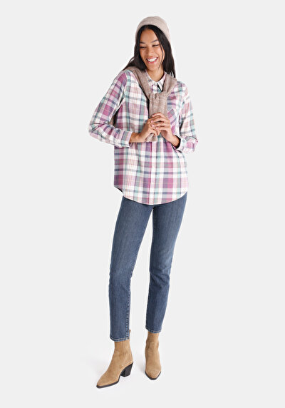 Image de Chemise À Manches Longues Multicolou Regular Fit Femme