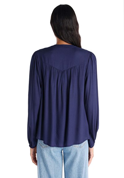 Image de Chemise À Manches Longues Marine Regular Fit Femme
