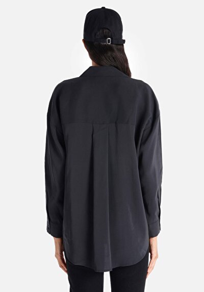Image de Chemise À Manches Longues Anthracite Regular Fit   Femme