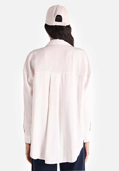 Image de Chemise À Manches Longues Ecru Regular Fit   Femme