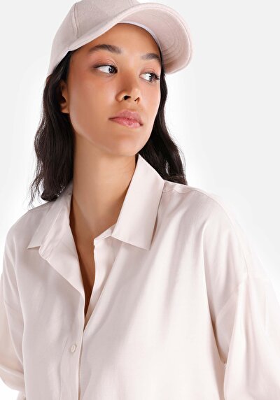 Image de Chemise À Manches Longues Ecru Regular Fit   Femme