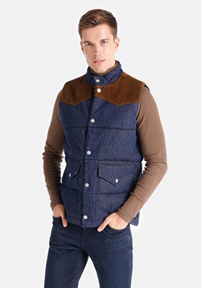 Image de Gilet Bleu Regular Fit Homme