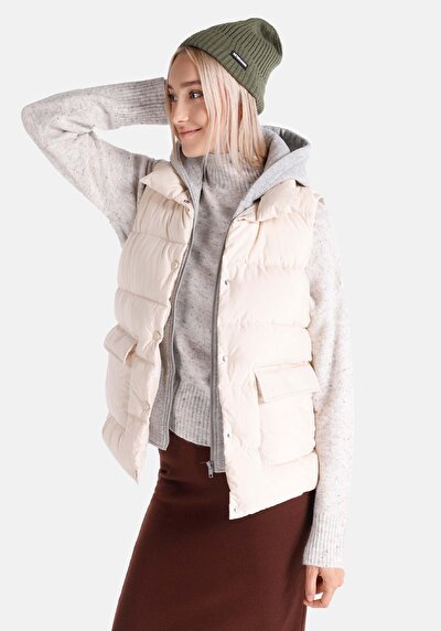 Afficher les détails de Gilet Blanc Regular Fit Femme