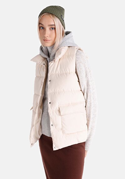 Afficher les détails de Gilet Blanc Regular Fit Femme