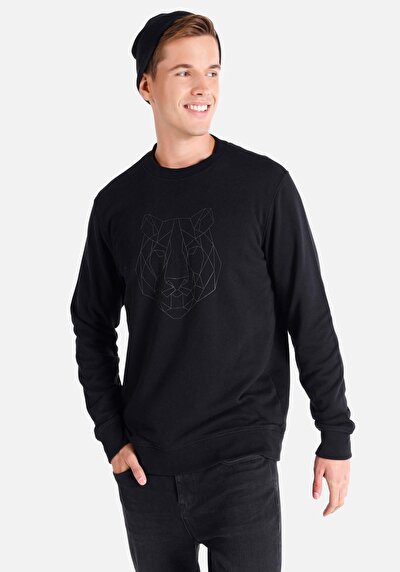 Afficher les détails de Pull-over Noir Regular Fit  Homme
