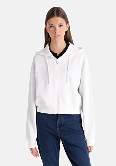Afficher les détails de Pull-over Blanc Regular Fit  Femme