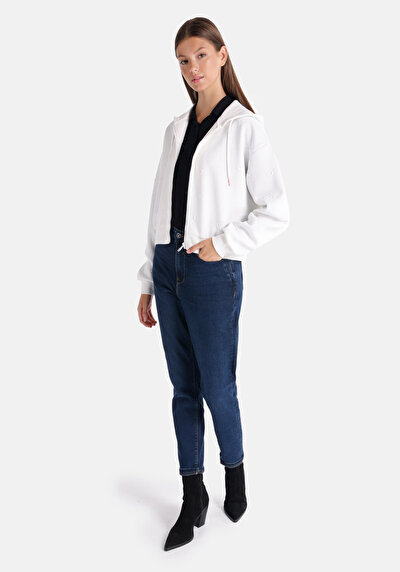 Afficher les détails de Pull-over Blanc Regular Fit  Femme