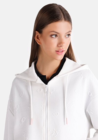 Afficher les détails de Pull-over Blanc Regular Fit  Femme