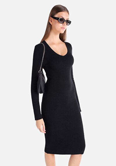 Image de Robe Noir Slim Fit Femme