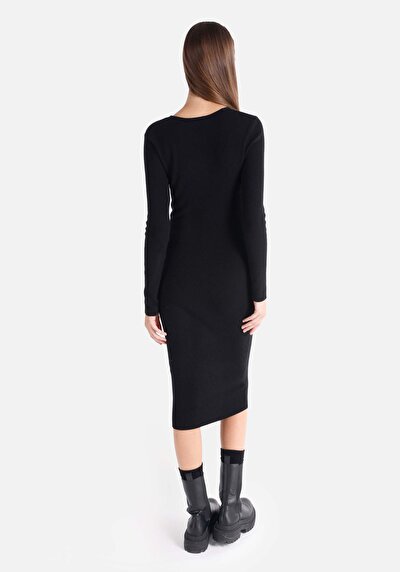 Image de Robe Noir Slim Fit Femme