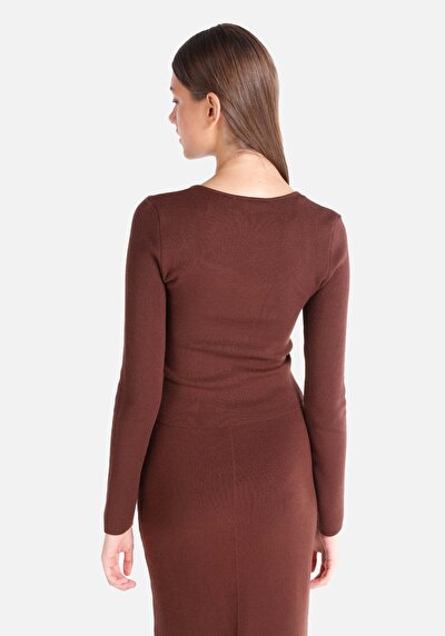 Image de Pull Marron Slim Fit   Femme