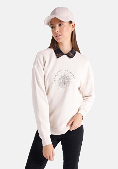 Afficher les détails de Pull-over Beige Regular Fit  Femme