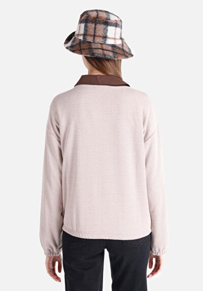 Image de T-shirt À Manches Longues Beige Regular Fit  Femme