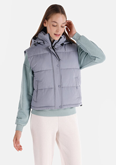 Afficher les détails de Gilet Bleu Regular Fit Femme