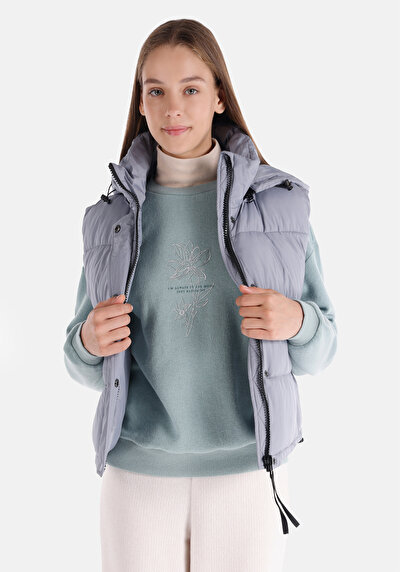 Afficher les détails de Gilet Bleu Regular Fit Femme