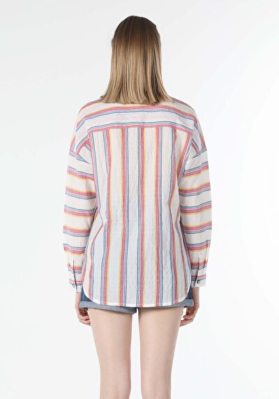 Image de Chemise À Manches Longues Multicolou Regular Fit Femme