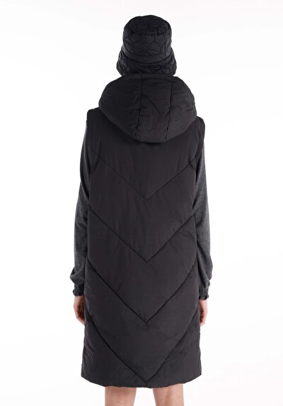Afficher les détails de Gilet Noir Regular Fit Femme