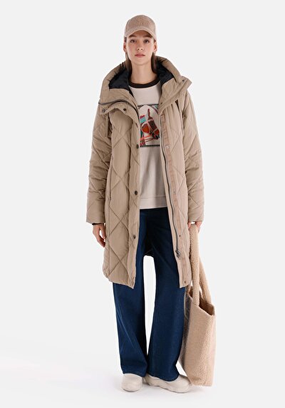 Image de Manteau Beige Regular Fit Femme