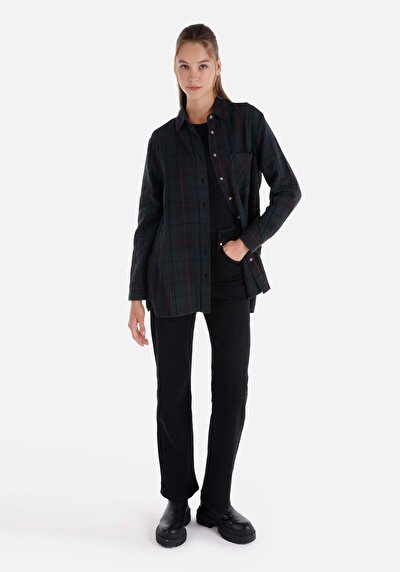 Image de Chemise À Manches Longues Vert    Femme