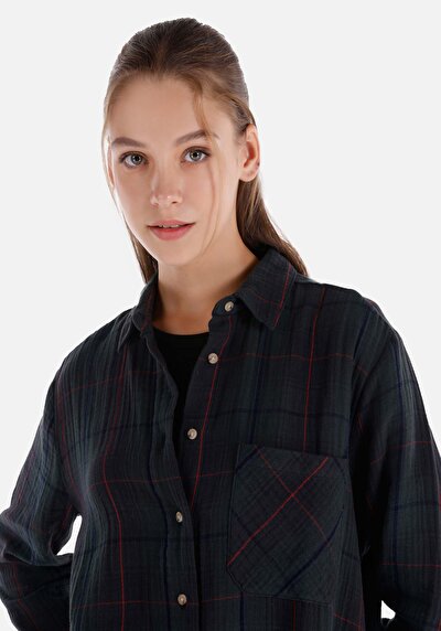 Image de Chemise À Manches Longues Vert    Femme