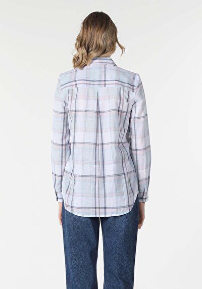 Image de Chemise À Manches Longues Bleu Regular Fit Femme