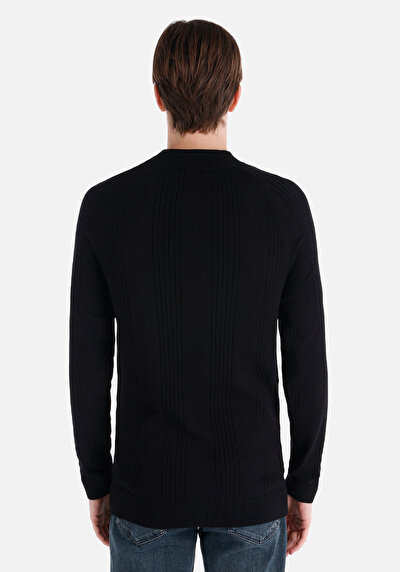 Image de Pull Noir Slim Fit   Homme