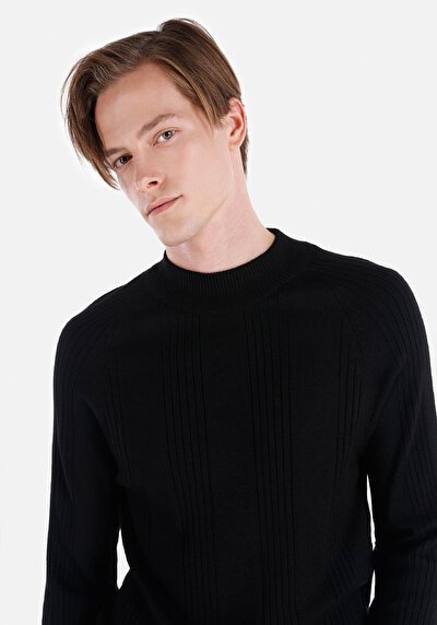 Image de Pull Noir Slim Fit   Homme