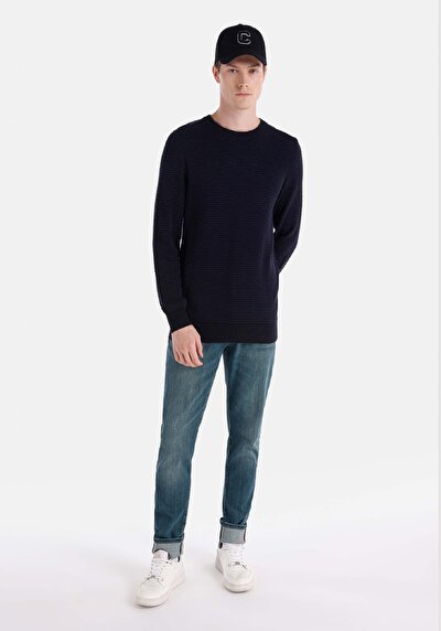 Image de Pull Marine Regular Fit   Homme