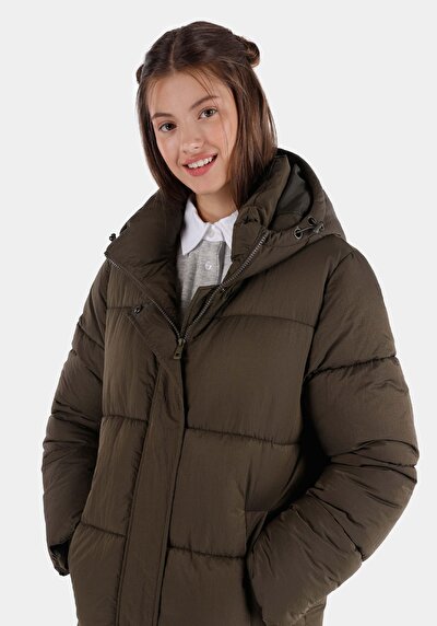 Image de Manteau Kaki Regular Fit Femme