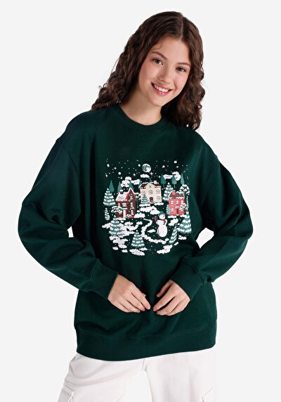Image de Pull-over Vert Comfort Fit  Femme