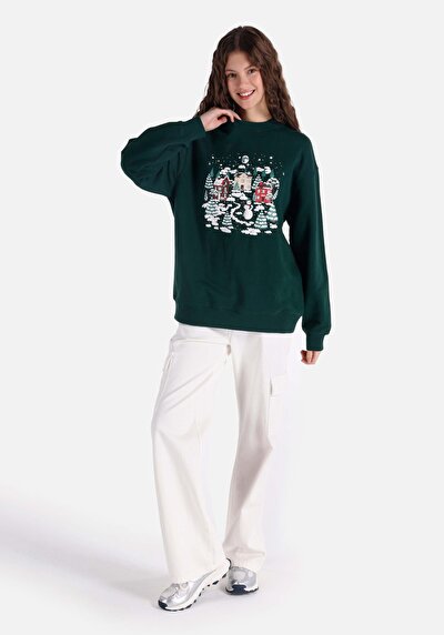 Image de Pull-over Vert Comfort Fit  Femme