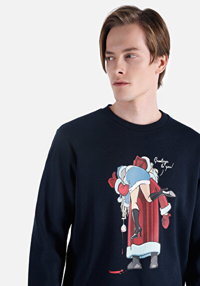 Image de Pull-over Marine Regular Fit  Homme