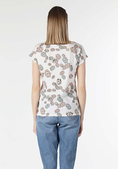Image de T-shirt À Manches Courtes Multicolou Regular Fit  Femme