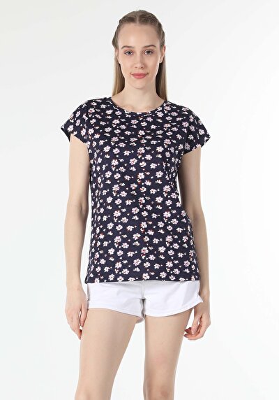 Image de T-shirt À Manches Courtes Marine Regular Fit  Femme