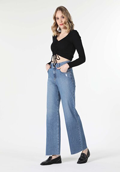 Image de T-shirt À Manches Longues Noir Slim Fit  Femme