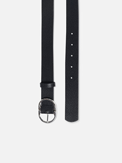 Afficher les détails de Ceinture Noir Modern Fit Femme