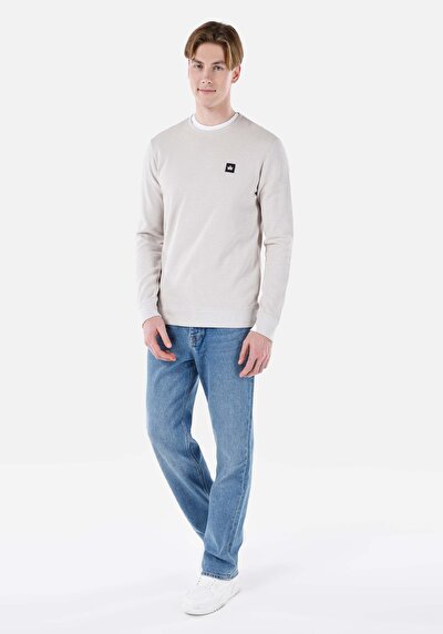Image de T-shirt À Manches Longues Blanc Regular Fit  Homme