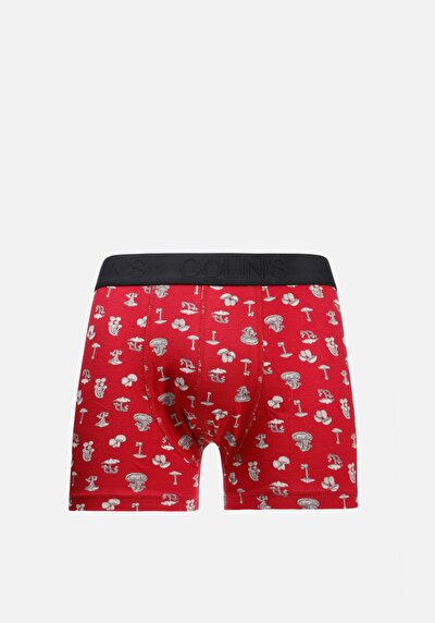 Image de Sous-vêtements Rouge Modern Fit Imprimé Homme
