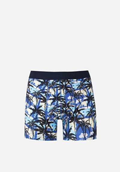 Image de Sous-vêtements Bleu Modern Fit Imprimé Homme