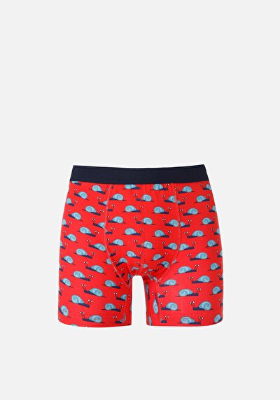 Image de Sous-vêtements Rouge Modern Fit Imprimé Homme